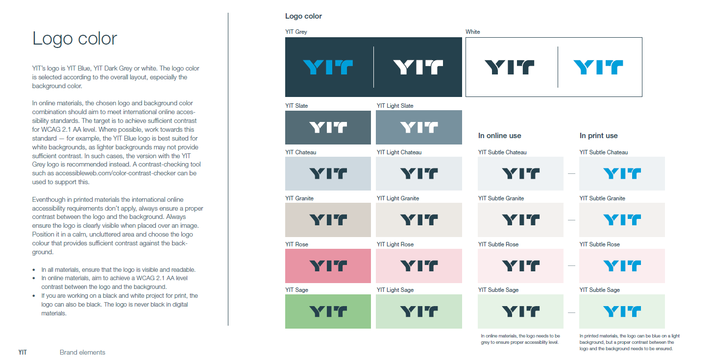 YIT logo colors