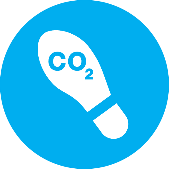 Icon carbon footprint