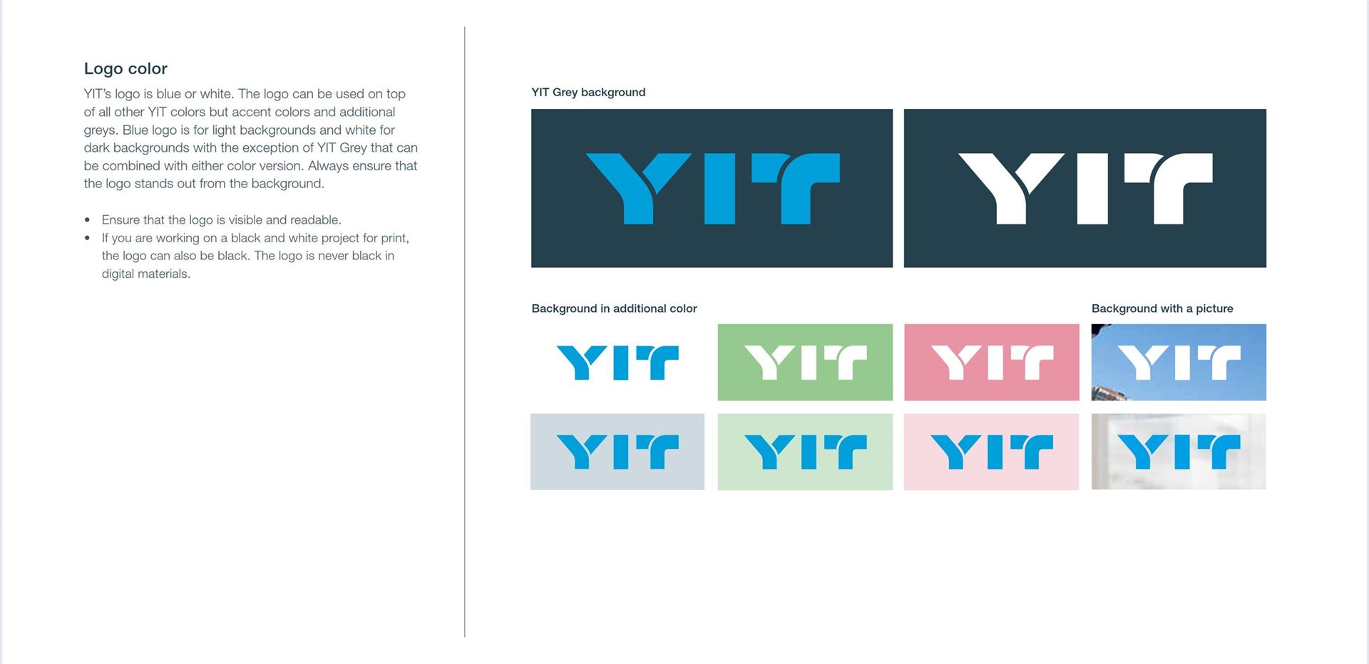 Yit Sticker Graphic guidelines | YITGroup.com